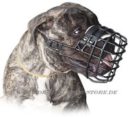 Basket Dog Muzzle, covered by black rubber for Bullmastiff