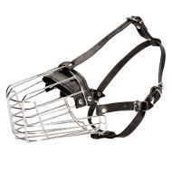 Wire Dog Muzzle for Middle Sized Dog Breeds with Long Snout
