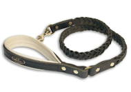 Braided Handcrafted Leather Dog Leash Top Quality