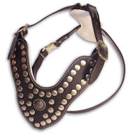 Leather Dog Harness with Studs | High-Quality Dog Harness