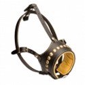 Maulkorb aus Leder mit Nieten, Nietenmaulkorb Leder, Ledermaulkorb Maulkorb aus Leder mit Nieten, Nietenmaulkorb Leder, Ledermaulkorb