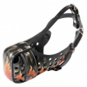 Maulkorb Leder, Flamme Maulkorb Leder, Flamme