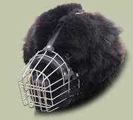 Newfoundland Wire Muzzle for dog with broad snout