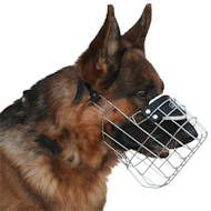 Wire dog muzzle for German Shepherd
