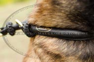 Dog Collar of Round Leather for Shepherd Training