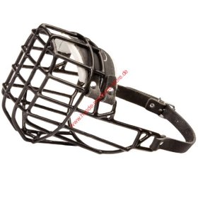 Wire Basket Muzzle for Winter for mix breed