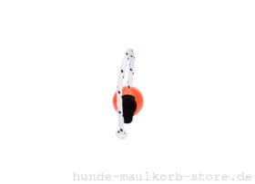 Oranger Magnetball für Hundesport mit Top-Matic Power Clip