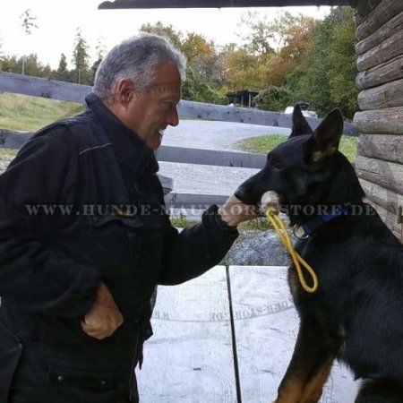 Jute Beißrolle mit Handschlaufe