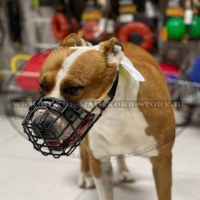 Amstaff Drahtmaulkorb gummiert für freies Atmen