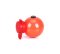 Magnetischer Trainingsball Top-Matic "Technic Ball " Orange mit Maxi Power-Clip
