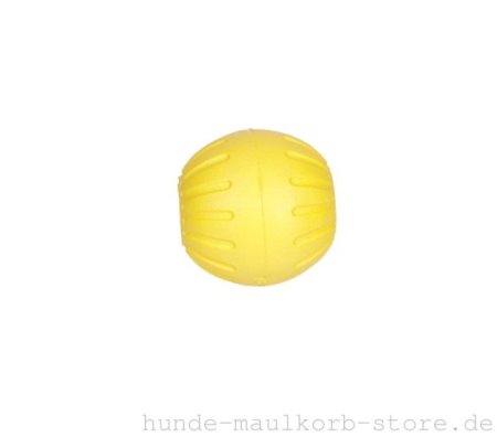 Bissfester Ball für Hunde, 7,5 cm gelb