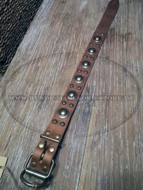 Leather Collar "Sophisticated Glamor" by Artisan FDT