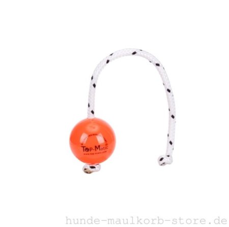 Oranger Top-Matic Fun-Ball mit rotem Power-Clip