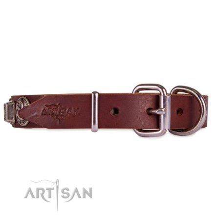Enges Lederhalsband von FDT Artisan "Geheimnis der Kelten"