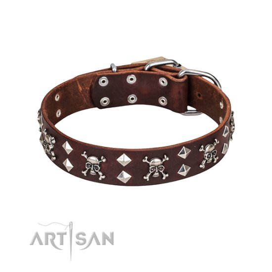 Rocker Design Lederhalsband der Marke FDT Artisan