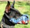 Dobermann Hand Painted Leather Dog Muzzle in USA Design