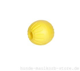 Bissfester Ball für Hunde, 7,5 cm gelb