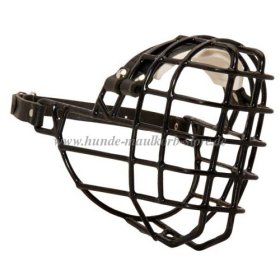 Wire Basket Muzzle for Winter for mix breed