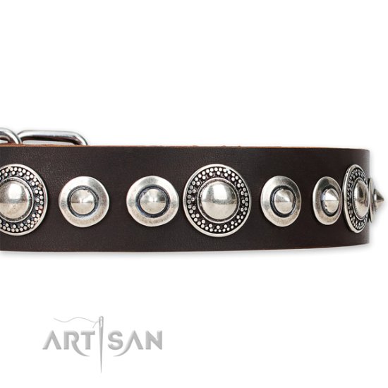 Lederhalsband "Step and Sparkle" von Artisan FDT