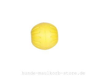 Bissfester Ball für Hunde, 7,5 cm gelb