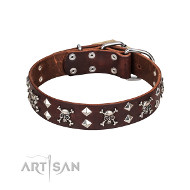 Rocker Design Lederhalsband der Marke FDT Artisan