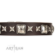 Lederhalsband "Perfect Impression" braun on Artisan FDT