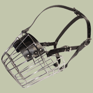 Large Wire Basket dog muzzle for large dogs