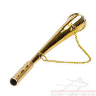 Goldenfarbige Messing Hornpfeife