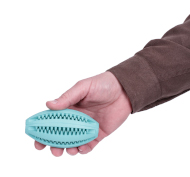 Hundespielzeug: Blauer Gummiball mit Noppen