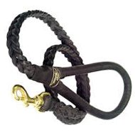 Braided leather dog lead for walking, Popular item!I