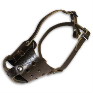 Leather dog muzzle "Everyday"