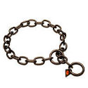 Hundehalsband Kette, schwarz