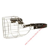 Large Wire Basket Dog Muzzle for Airedale Terrier