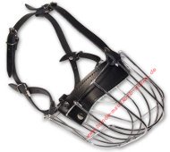 Wire Basket Dog Muzzle for Big Dog Breeds | Cage Muzzle for Dog