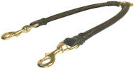 Round leather coupler leash for walking 2 dogs, TOP Quality