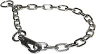 HS Fur saver dog collar steel chromium plated, snap hook, 3mm