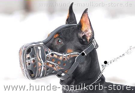  Bemalter Hundemaulkorb 