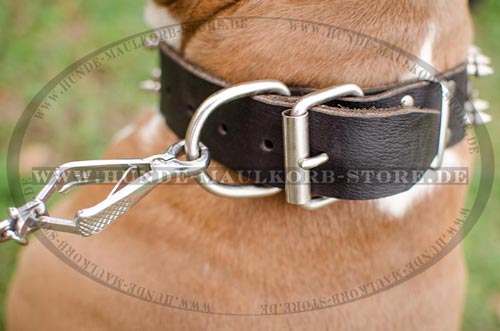 Hundehalsband aus Naturleder 40 mm 