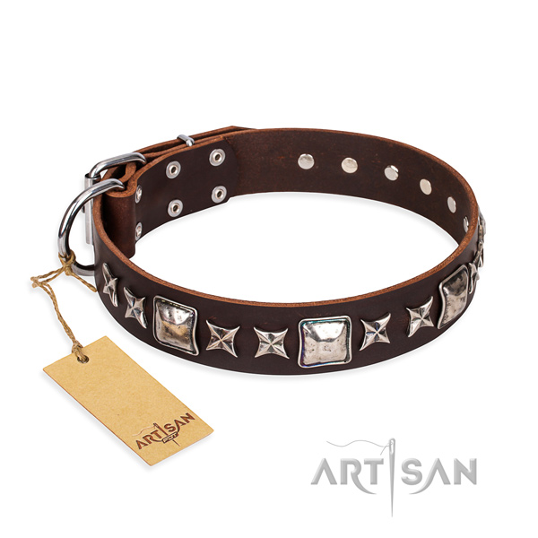 Handarbeit Artisan FDT Hundehalsband mit Nieten