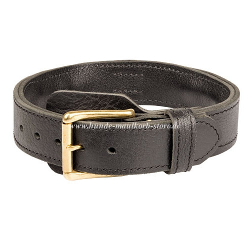 Hundehalsband Leder für Boxer