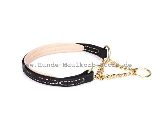 Dressurhalsband mit praktischer Kette