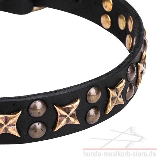 30 mm Halsband mit dekorativen Sternen und Halbbällen