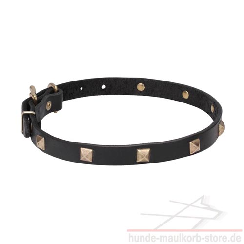 stilvolles Lederhalsband 20 mm