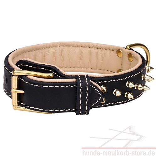 bequemes Halsband mit Nappa Polsterung 