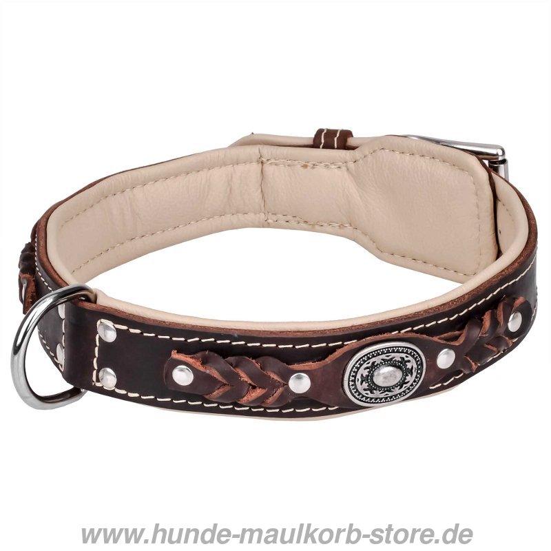 Hundehalsband Luxus Klasse, geflochten - €80.00