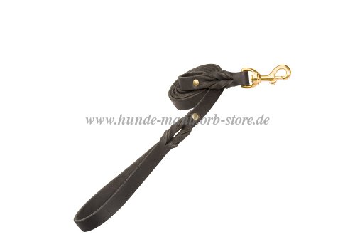 leather dog leash for large dogs