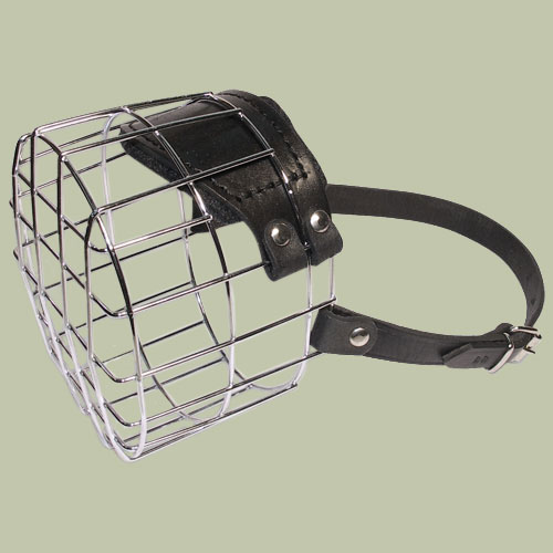 Wire Basket Dog Muzzle for big size dog breeds, Briard