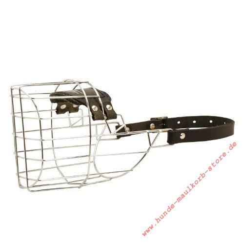 Large Wire Basket Dog Muzzle for Airedale Terrier