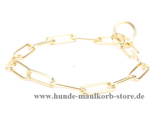 Messing Kette Halsband für große Hunde