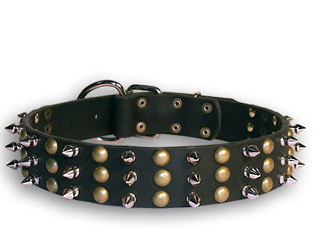 handmade spiked dog collars with studs